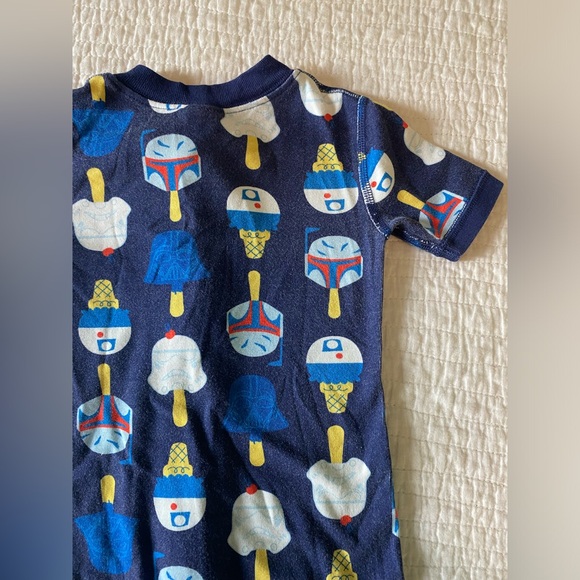 EUC Hanna Andersson Star Wars Short Sleeve One Piece Pajama Size 3T - Picture 8 of 8